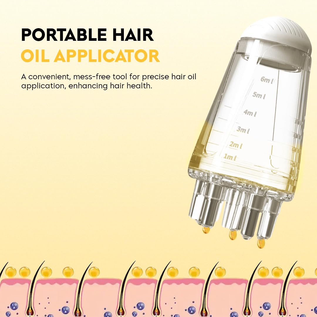Oil Applicator | Scalp Hair Comb Oil Applicator | Portable Mini Hair Oil Applicator 6mlv