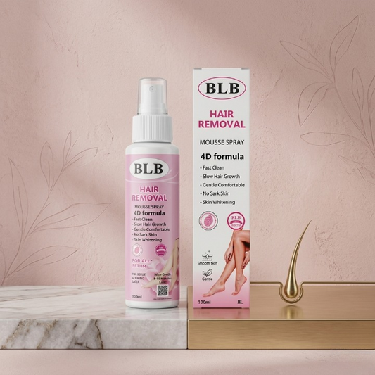 BLB Hair Removal Mousse Spray – 4D Formula for Fast & Gentle Hair Removal (100ml)