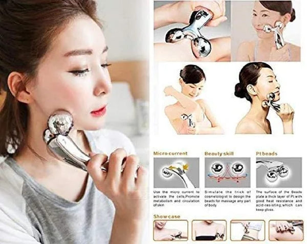3D Y Shape Face Massager Roller – Facial Lifting & Skin Tightening Tool