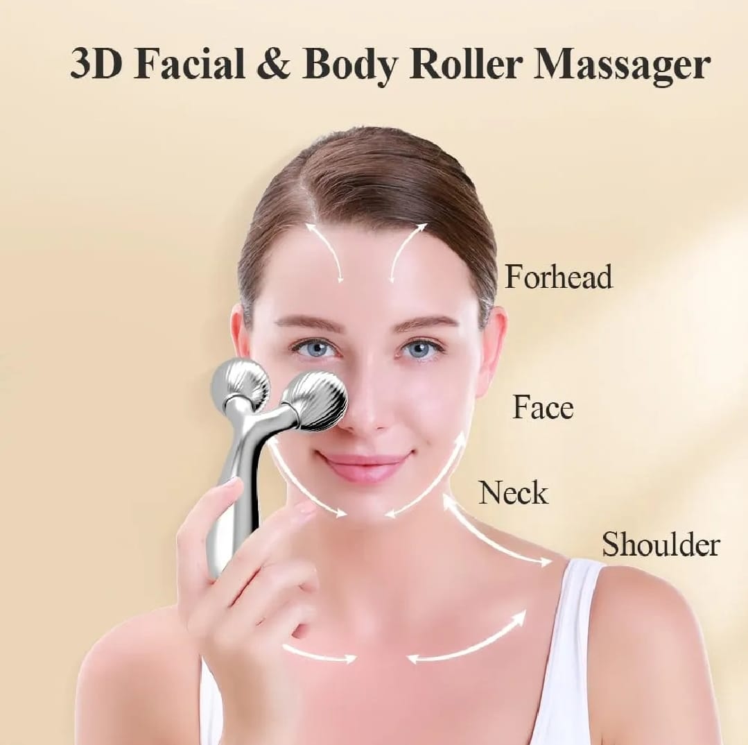 3D Y Shape Face Massager Roller – Facial Lifting & Skin Tightening Tool
