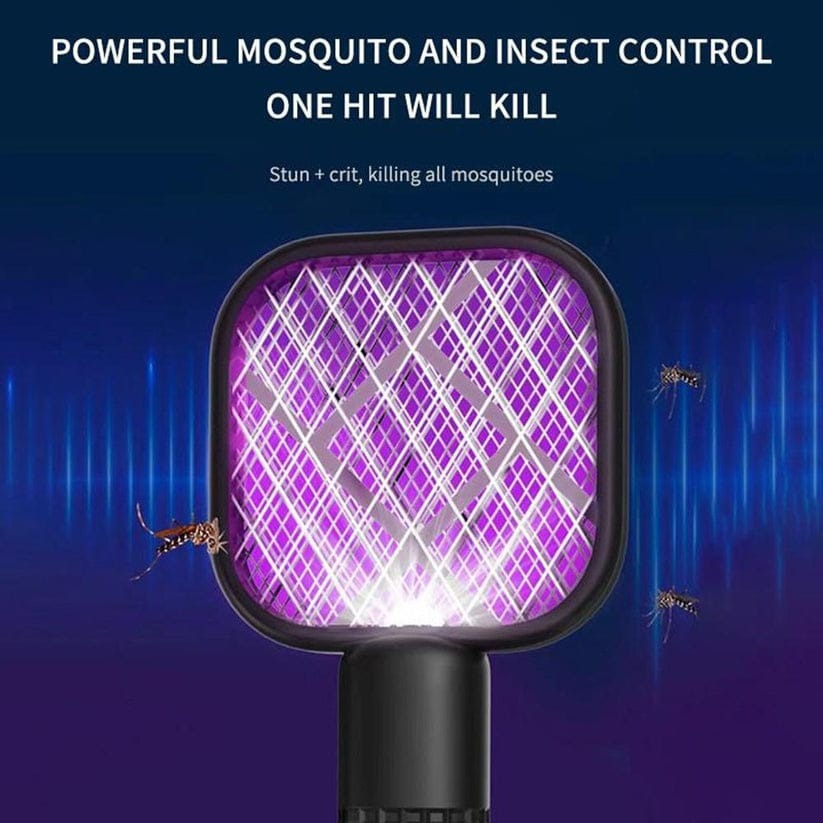 Electric USB Mosquito Killer Racquet Lamp Wireless Night Bulb Effective Insect Catcher