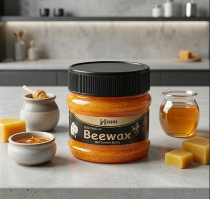 “Buy 1 Get 1” HHH 100% Natural Beewax - Premium Wood Seasoning & Furniture Polish for Restoration and Protection