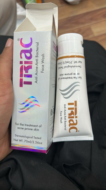 Triac Anti Acne Face Wash 70ml | Anti-Bacterial Cleanser For Acne-Prone Skin