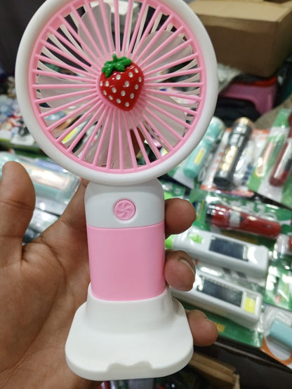Rechargeable Mini Handy Fruit Character Fan Portable USB Cooling Fan
