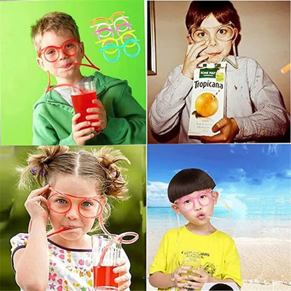Buy 1 Get 2 Free 🎉 – Funny Silly Straw Glasses for Kids and Adults