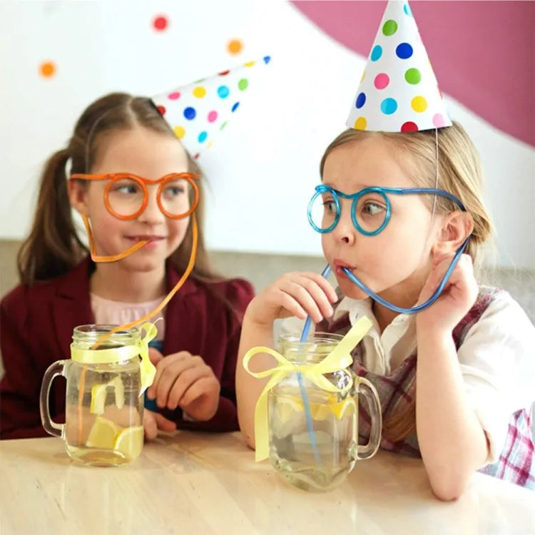 Buy 1 Get 2 Free 🎉 – Funny Silly Straw Glasses for Kids and Adults