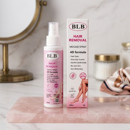 BLB Hair Removal Mousse Spray – 4D Formula for Fast & Gentle Hair Removal (100ml)