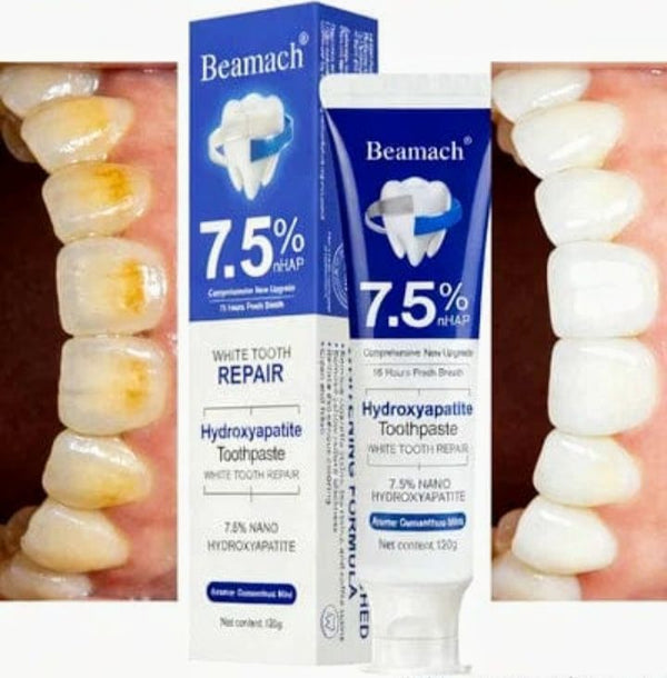 7.5% nHAP White Tooth Repair Toothpaste – Hydroxyapatite Enamel Strengthening & Whitening Formula (80g)