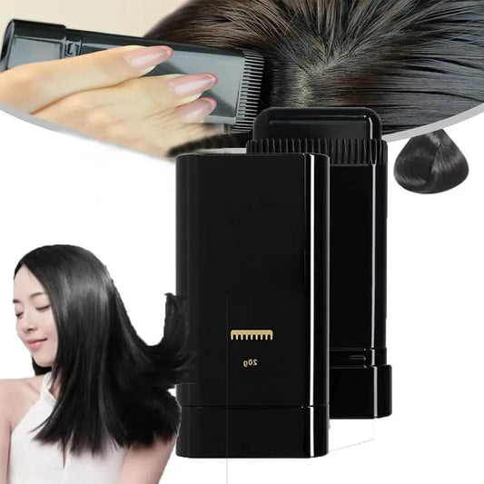 Hairdressing Wand Instant Root Touch-Up – Natural Hair Color Stick for Hair Coverage - Black (20g)