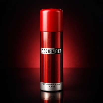 Desire Red Perfumed Body Spray for Men 200ml – Long Lasting Fresh & Spicy Fragrance