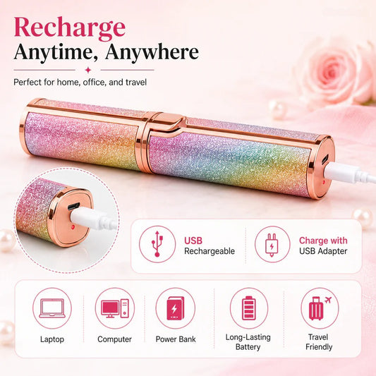 2-in-1 Rechargeable Eyebrow & Facial Hair Trimmer