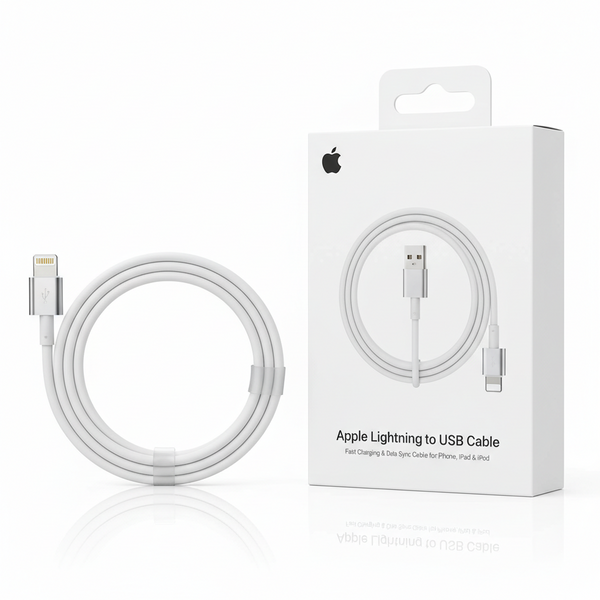 Apple Lightning to USB Cable for iPhone, iPad & iPod – Fast Charging & Data Sync Cable