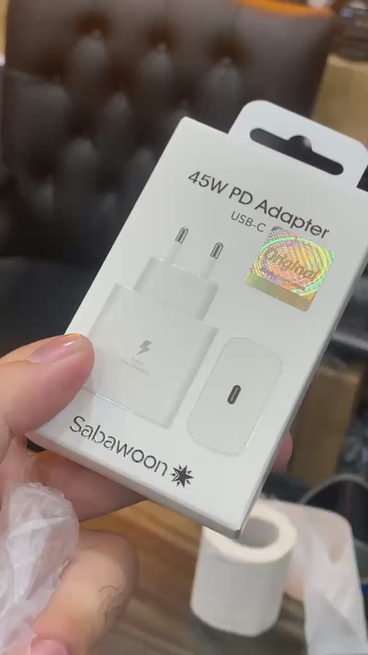 Sabawoon 45W PD USB-C Fast Charger | Super Fast Wall Adapter